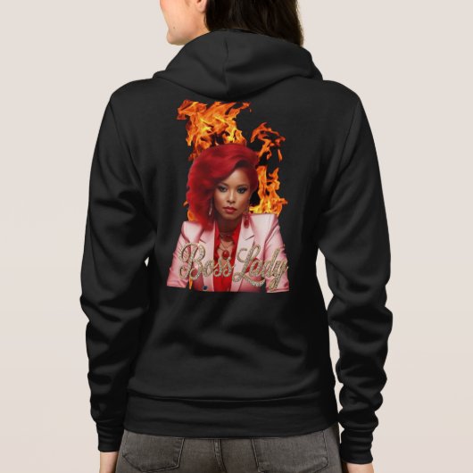 Chefin Kapuzenpullover Hoodie (Rückseite)