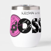 Chefin Lady editierbarer Name, Krypto-Tasse-Gesche (Vorderseite)