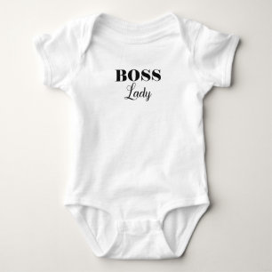 Chefin moderne lustige Frau Baby Strampler