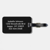 Chefin Outfit in Baby Blue Gepäckanhänger (Rückseite horizontal)