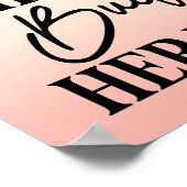 Chefin Poster (Ecke)