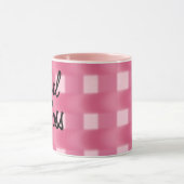 Chefin rosa Karo-Design Tasse (Zentrum)