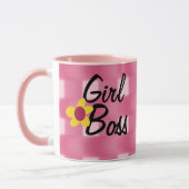 Chefin rosa Karo-Design Tasse (Links)