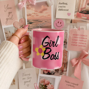 Chefin rosa Karo-Design Tasse