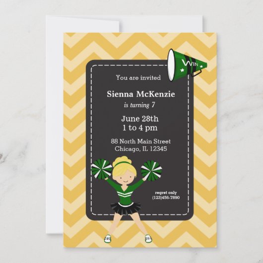 Chefin, wählen Sie Ihre eigene Hintergrundfarbe Einladung (Vorderseite)