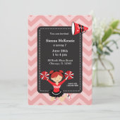 Chefin, wählen Sie Ihre eigene Hintergrundfarbe Einladung (Stehend Vorderseite)