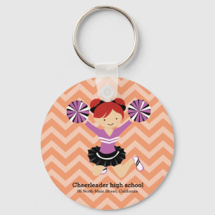 Chefin, wählen Sie Ihre eigene Hintergrundfarbe Schlüsselanhänger