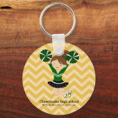 Chefin, wählen Sie Ihre eigene Hintergrundfarbe Schlüsselanhänger (Vorderseite)