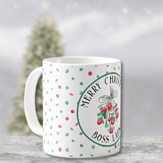 Chefin, Weihnachtsmistelzucker-Pattern 11oz Kaffeetasse