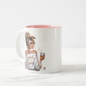 Chefin Zweifarbige Tasse (Vorderseite Links)