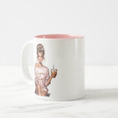 Chefin Zweifarbige Tasse (Vorderseite Links)