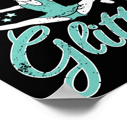 Chefinstitution im Schwitzen von hartem I-Sweat-Gl Poster (Ecke)