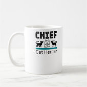 Chefkatze Herder Funny Kaffeetasse (Links)