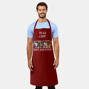 Chefkoch Bester Vater Aller Zeiten 4 Foto burgunde Schürze