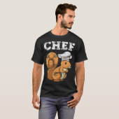 Chefkoch Cooking Funny Culinary Kitchen Space Them T-Shirt (Vorne ganz)