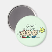 Chefköpfe T - Shirt und Geschenke Magnet (Vorderseite/Rückseite)