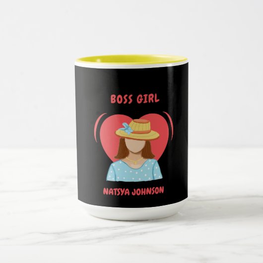 Chefmädchen niedlich unverwechselbar tasse (Zentrum)