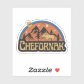 Chefornak, Alaska-Aufkleber Aufkleber (Blatt)