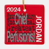 Chefperfusionist Extraordinär CUSTOM Keramikornament (Vorderseite)