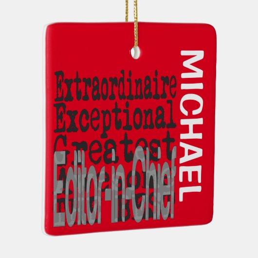 Chefredakteur CUSTOM Keramikornament (Rechts)