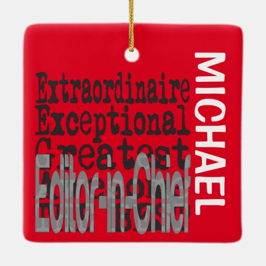 Chefredakteur CUSTOM Keramikornament (Rückseite)