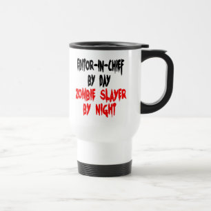Chefredakteur Zombie Slayer Reisebecher