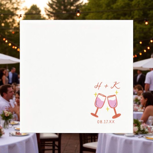 Chefredakteurin Engagement Wedding Cocktail Serviette