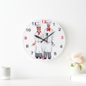 Chefs and knifes wall clock große wanduhr (Zuhause)