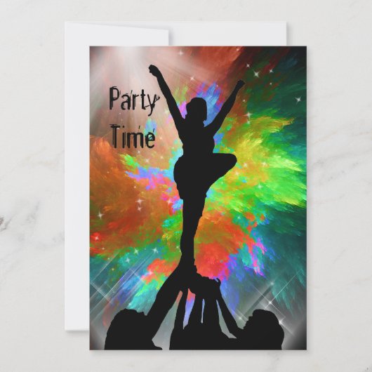 Chefs in einem Colorburst-Einladungen Einladung (Vorderseite)