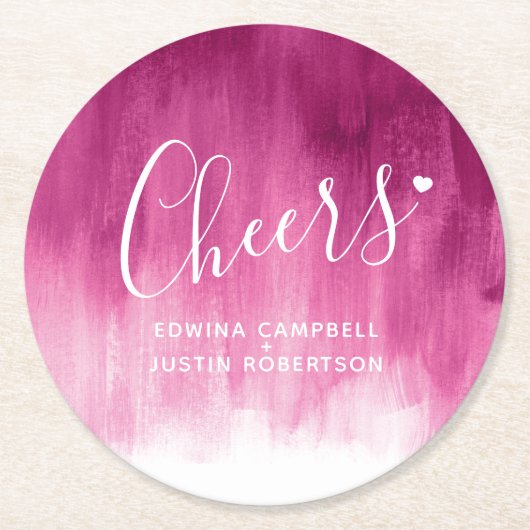 Chefs rosa moderne Untersetzer (Vorderseite)