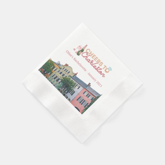 "Chefs to Charleston" Bach Party Napkins Serviette (Ecke)