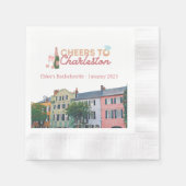 "Chefs to Charleston" Bach Party Napkins Serviette (Vorderseite)