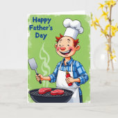 Chefs Vatertag Grill Karte (Gelbe Blume)