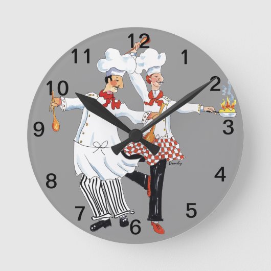 Chefs- wall clock runde wanduhr (Vorderseite)