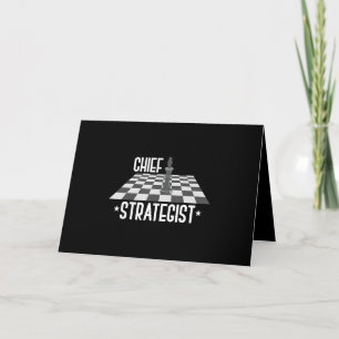 Chefstratege Schach Ich gewinne immer dieses Spi Karte