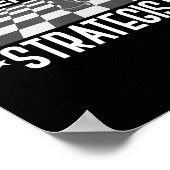 Chefstratege Schach | Ich gewinne immer dieses Spi Poster (Ecke)