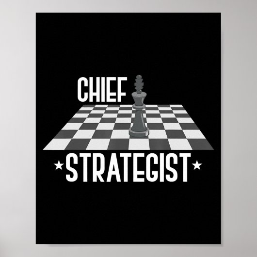 Chefstratege Schach | Ich gewinne immer dieses Spi Poster (Vorne)