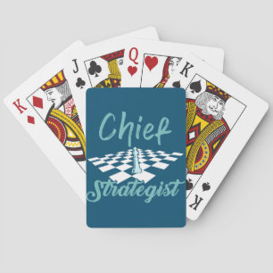 Chefstratege Schach Ich gewinne immer dieses Spi Spielkarten