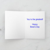 Cheftag Karte (Innenseite)