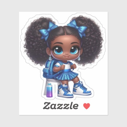 Chefteam-Mitglied - Blau Aufkleber (Blatt)