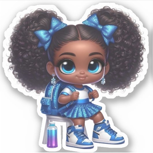 Chefteam-Mitglied - Blau Aufkleber (Vorderseite)