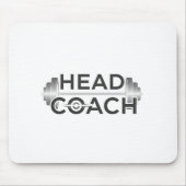 Cheftrainer Fitness Langhantel Gewichtheben Mousepad (Vorne)