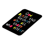 Cheful Chic God Bless Diese Küche Kühlschrank Gesc Magnet (Linke Seite)