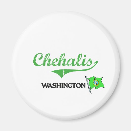 Chehalis Washington City Classic Magnet (Vorne)
