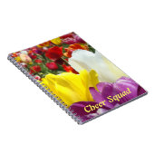 Cheke Squad Notebook Colorful Tulip Blume Notizblock (Rechte Seite)