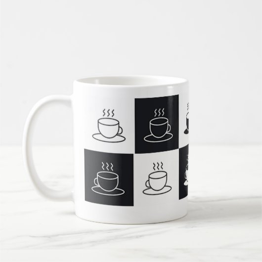 Chekered Pattern Tasse (Links)