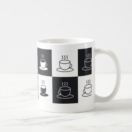 Chekered Pattern Tasse (Rechts)