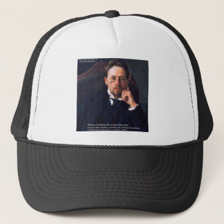 Chekhov "Liebe Normal Staat" Zitat Giebeln T-Shirt Truckerkappe