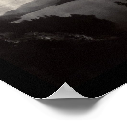 Chelan-See, WA Cascade Mountains Foto 1908 Poster (Ecke)