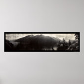 Chelan-See, WA Cascade Mountains Foto 1908 Poster (Vorne)